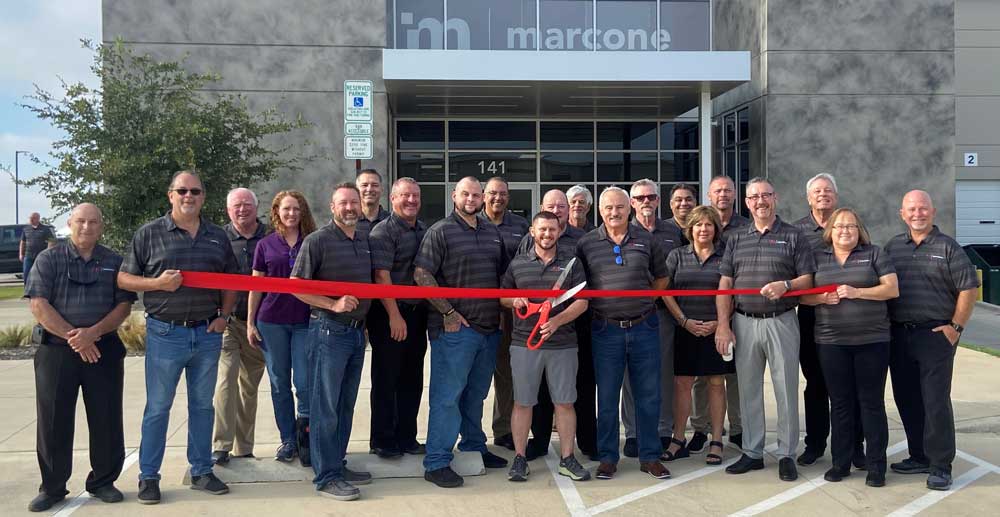 Marcone associates at Denton ribbon cutting ceremony 